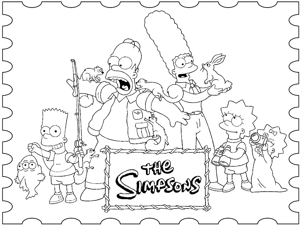 Картинки Симпсоны для детей