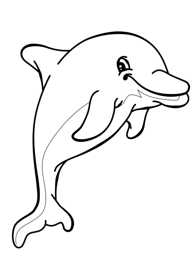 Раскраски с дельфинами для девочек