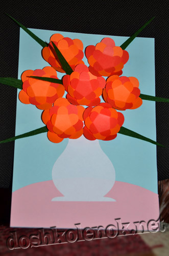 Мастер-класс по изготовлению объемной 3D-открытки с цветами в технике «бумагопластика»