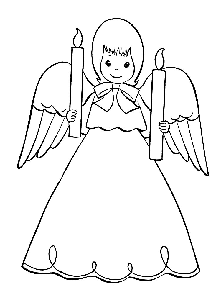 Раскраски для мальчиков и девочек с ангелочками помогут в обучении ребенка