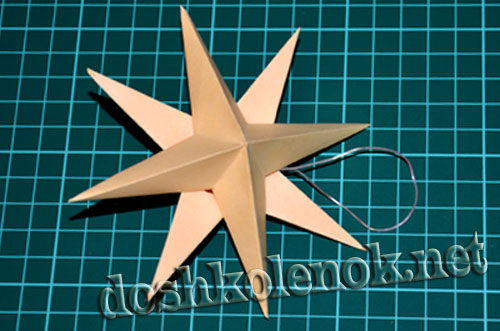 Как сделать звездочку из бумаги для новогодней елки