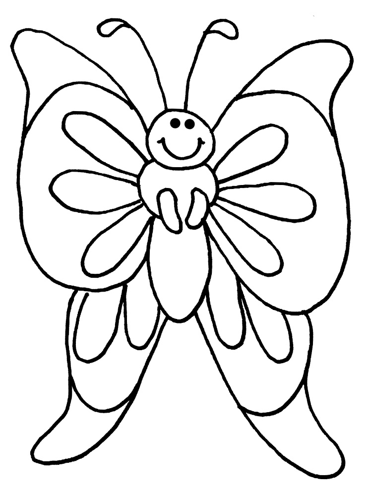 Картинки с бабочками для малышей