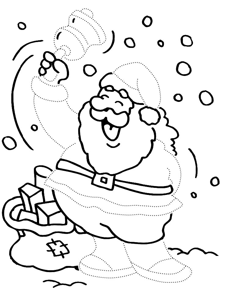 Картинки Дед Мороз для творческих девочек и мальчиков